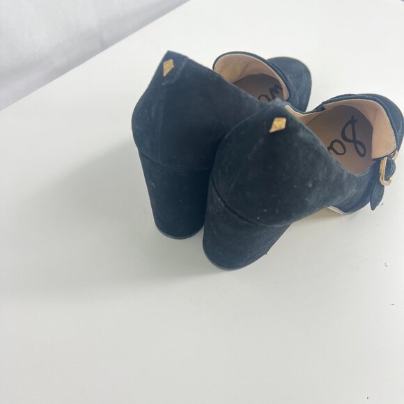 Sam Edelman Black Heels with Gold Accent - Picture 5 of 11